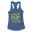 Machi Oru Quater Sollen Women's Racerback Tank in Solid Royal Color